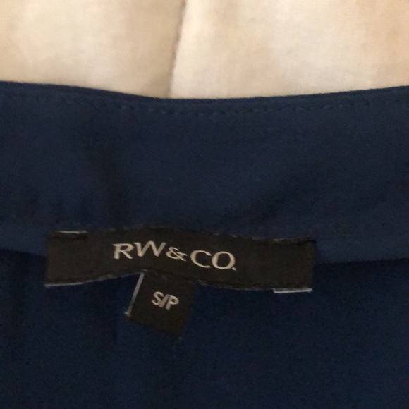 RW & Co sleeveless navy dress size small - Picture 7 of 8